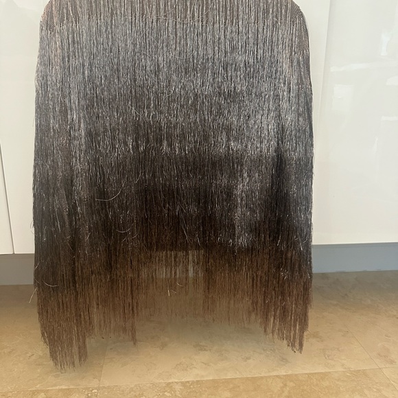 Rachel Zoe Shimmering Fringe Cardigan - Gold - Picture 7 of 9